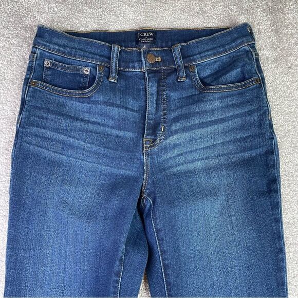J. Crew Factory Jeans Women's 27 Skinny Mid Rise Dark Wash Denim Preppy - Picture 2 of 12